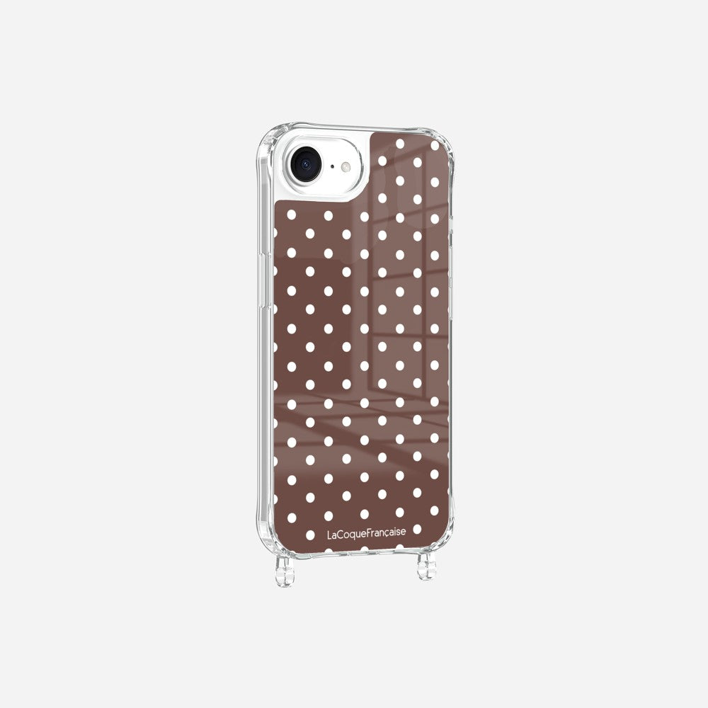 Coque Anneaux Imprimee Pois Marron - 2