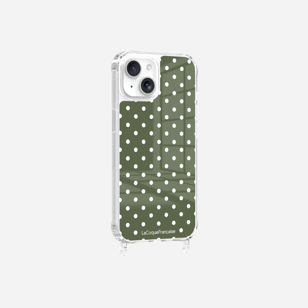 Coque Anneaux Imprimee Pois Kaki - 12