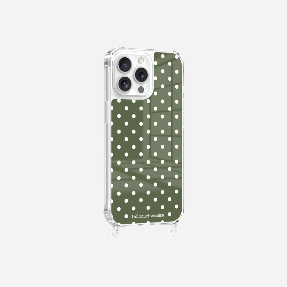 Coque Anneaux Imprimee Pois Kaki - 13