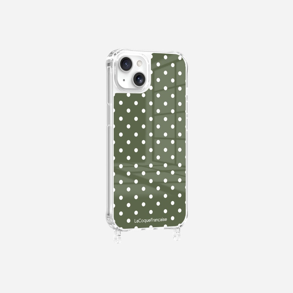 Coque Anneaux Imprimee Pois Kaki - 15