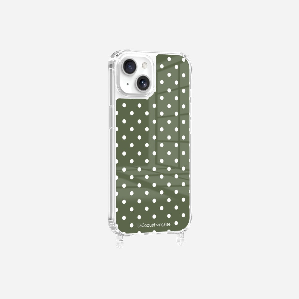 Coque Anneaux Imprimee Pois Kaki - 16