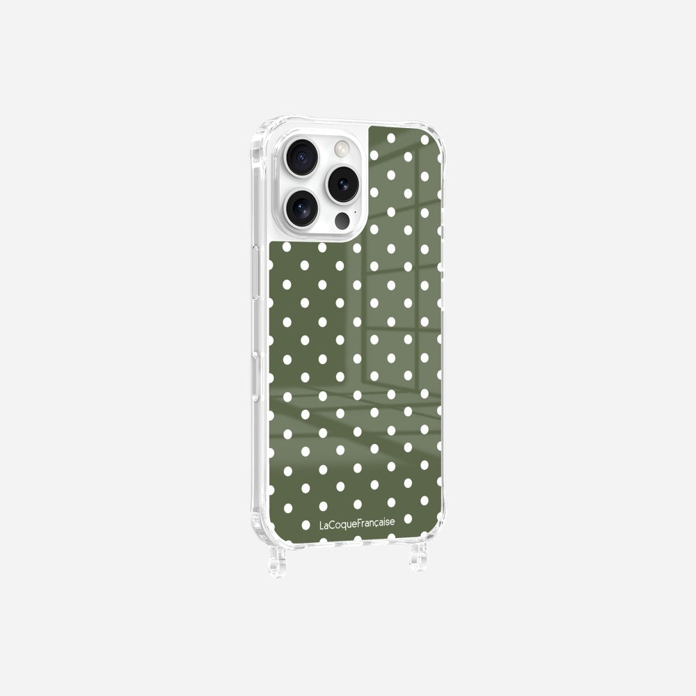 Coque Anneaux Imprimee Pois Kaki - 5
