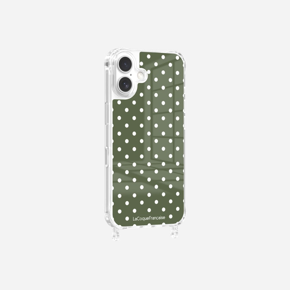 Coque Anneaux Imprimee Pois Kaki - 8