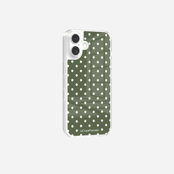 Coque Sans Anneaux Imprimee Pois Kaki - 3
