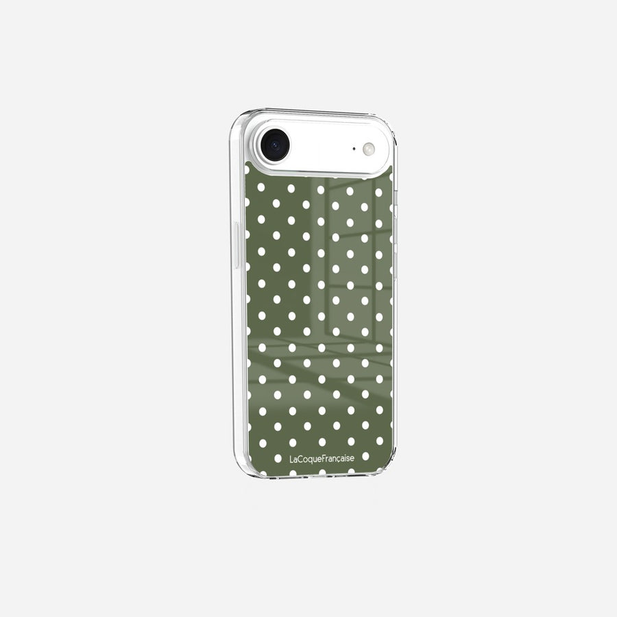 Coque Sans Anneaux Imprimee Pois Kaki - 4
