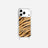 Coque Anneaux Imprimee Zebre Beige Noir