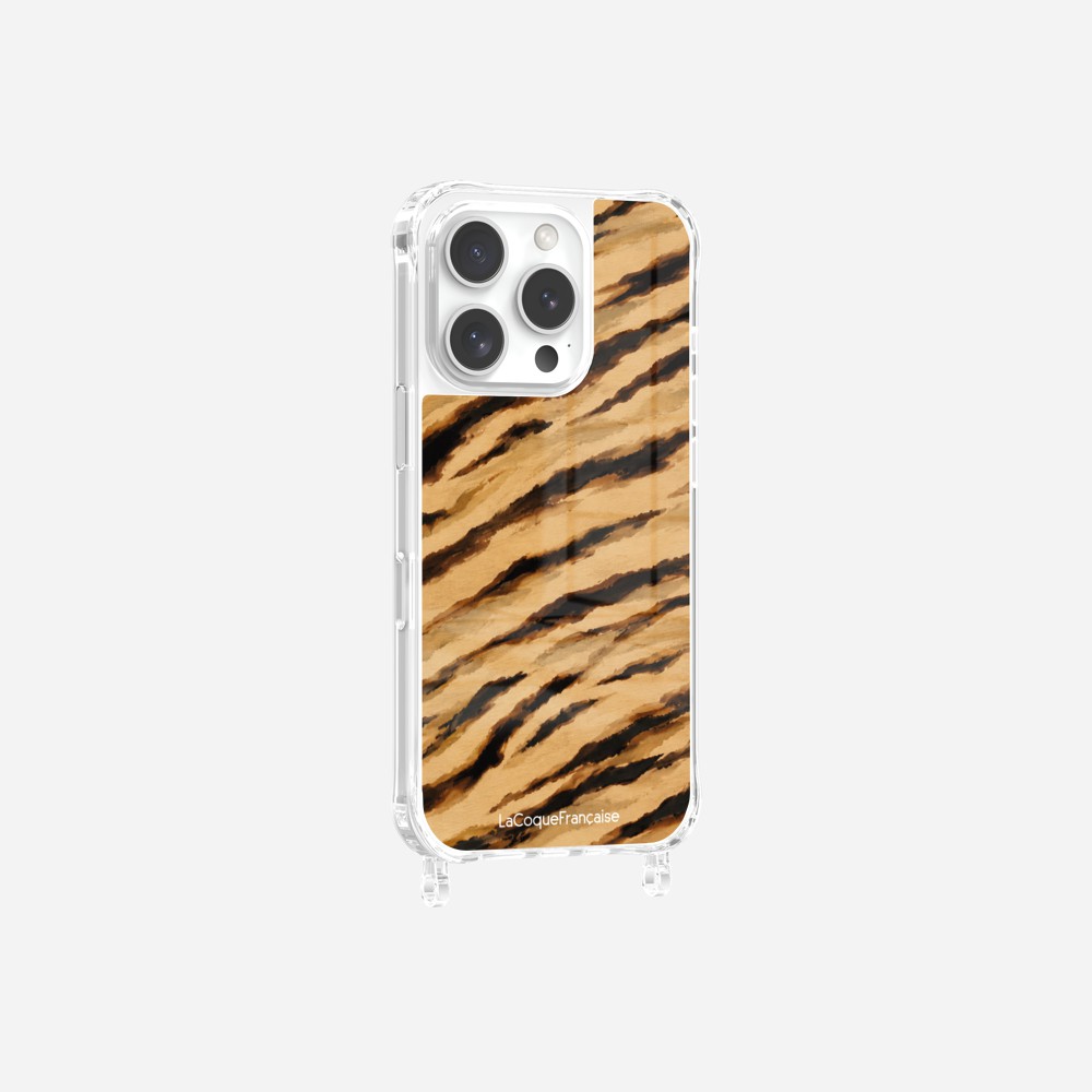 Coque Anneaux Imprimee Zebre Beige Noir - 6