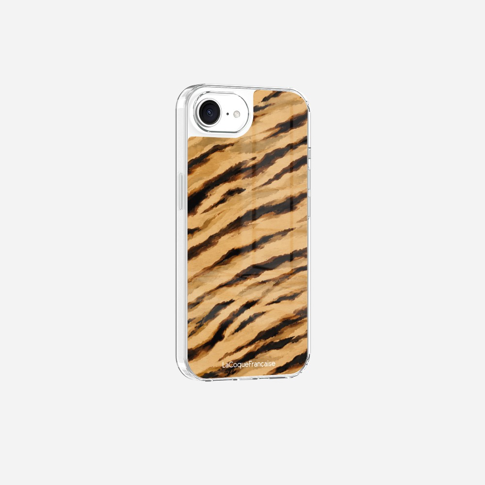 Coque Sans Anneaux Imprimee Zebre Beige Noir - 2