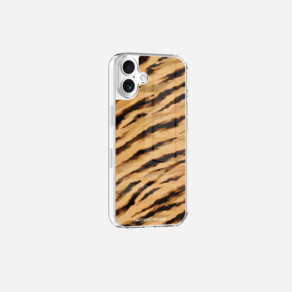 Coque Sans Anneaux Imprimee Zebre Beige Noir - 7