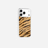 Coque Sans Anneaux Imprimee Zebre Beige Noir