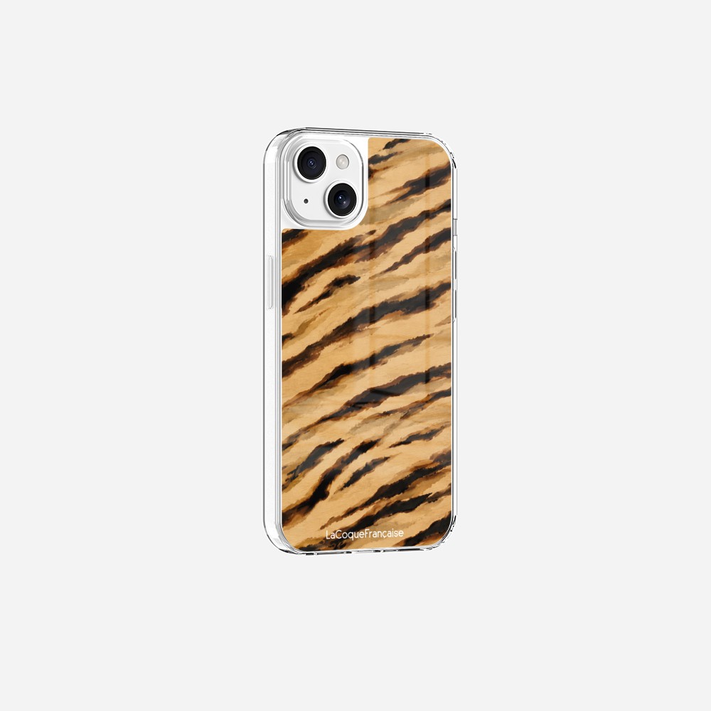 Coque Sans Anneaux Imprimee Zebre Beige Noir - 15