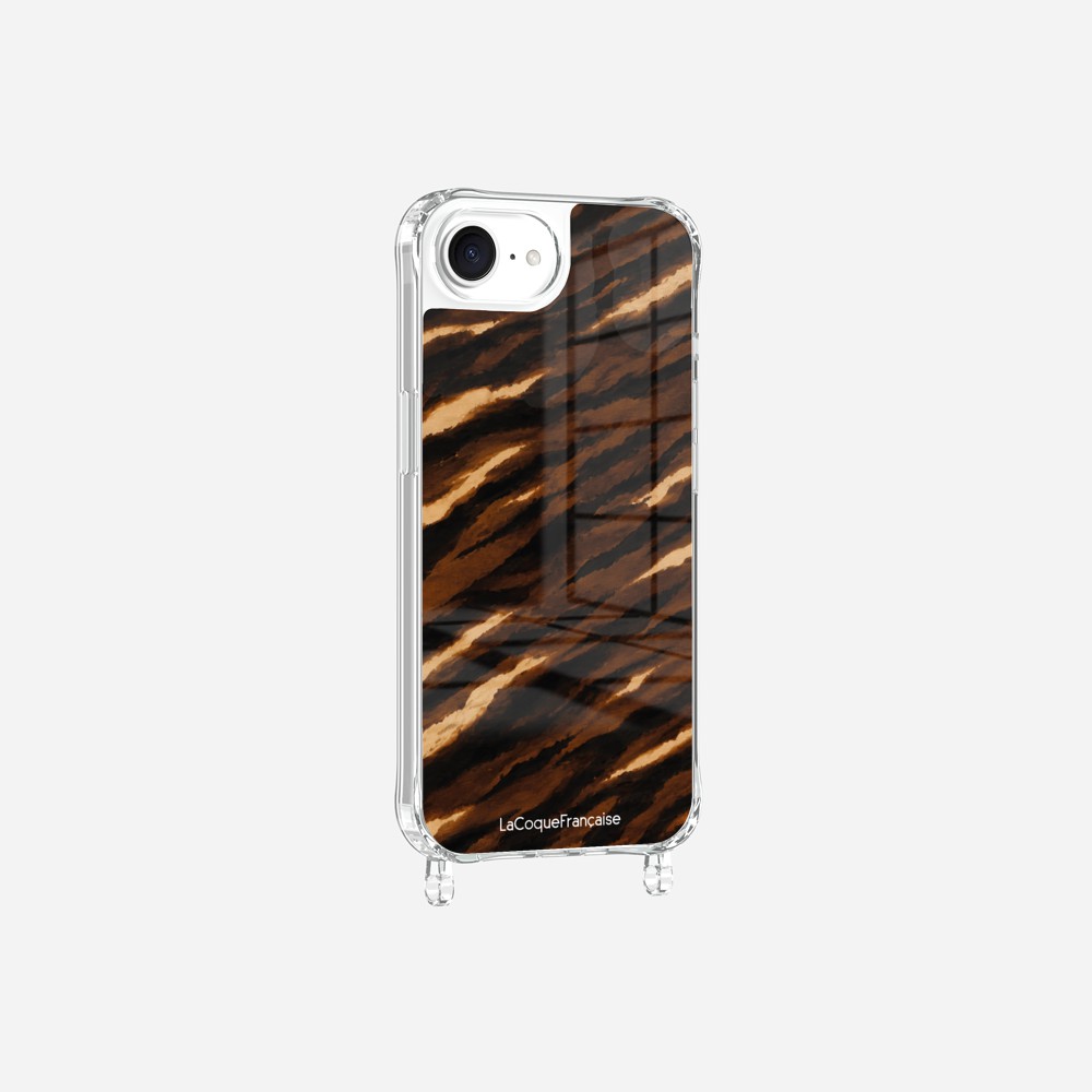 Coque Anneaux Imprimee Zebre Chocolat Noir - 2