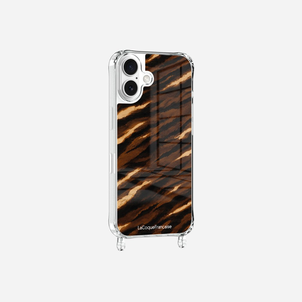 Coque Anneaux Imprimee Zebre Chocolat Noir - 3