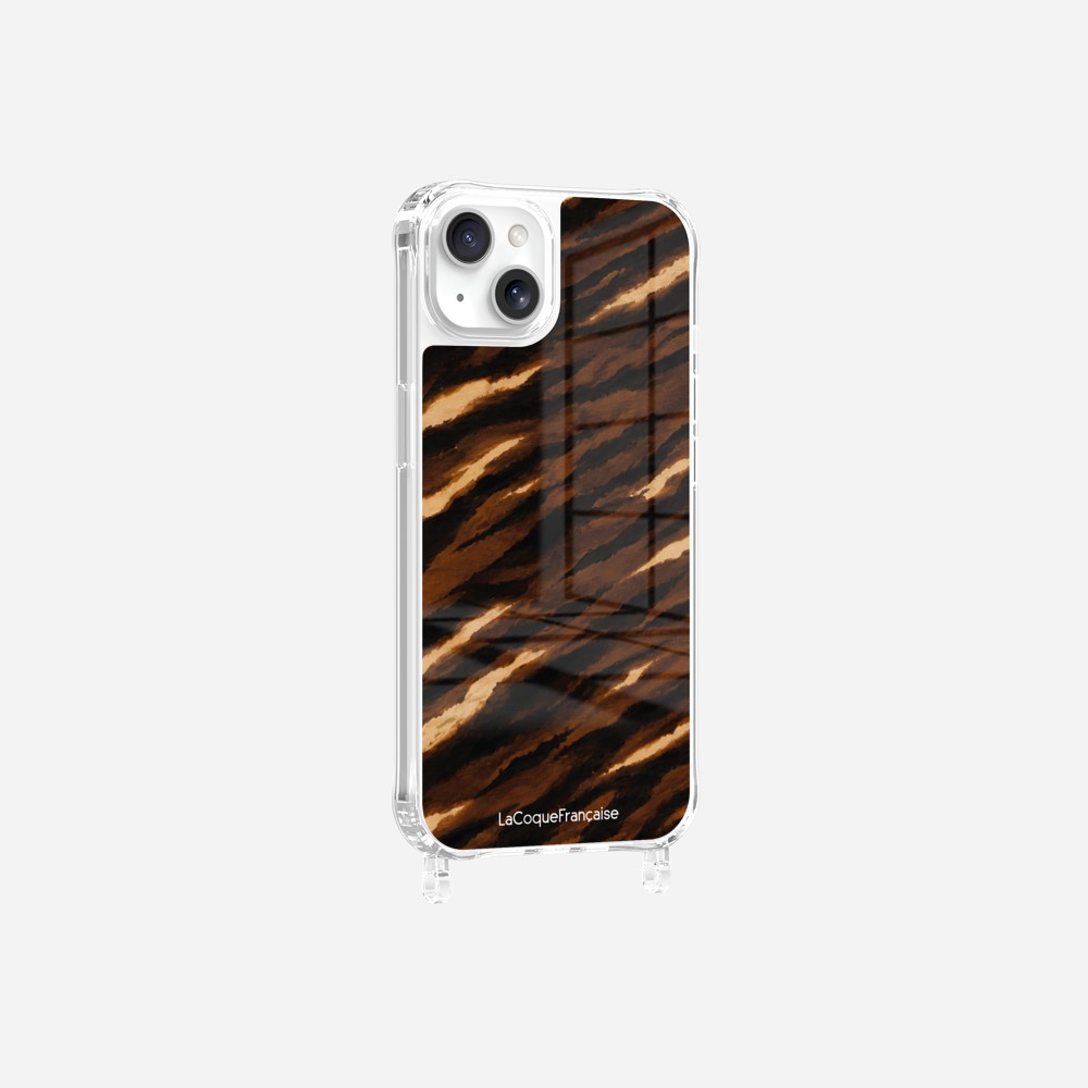 Coque Anneaux Imprimee Zebre Chocolat Noir - 15