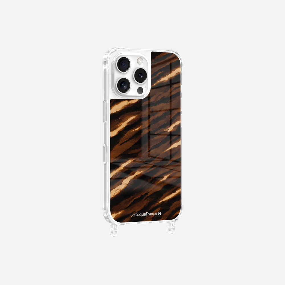 Coque Anneaux Imprimee Zebre Chocolat Noir - 5