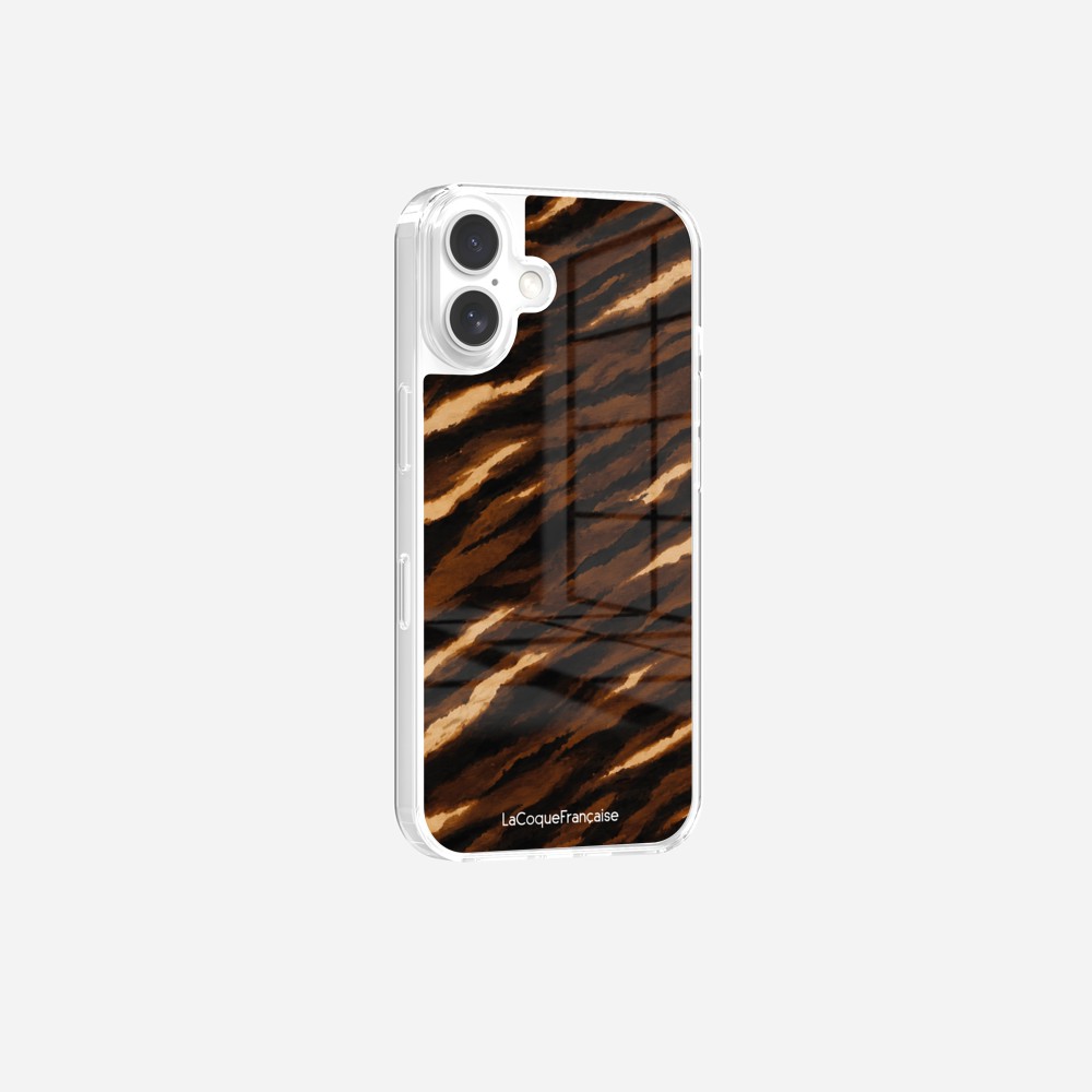 Coque Sans Anneaux Imprimee Zebre Chocolat Noir - 3
