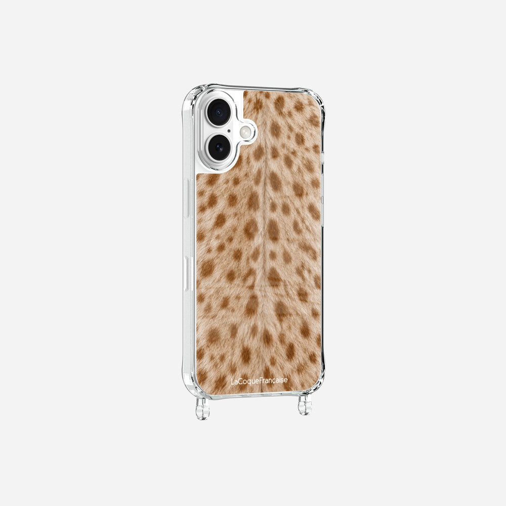 Coque Anneaux Imprimee Tachete Beige - 3