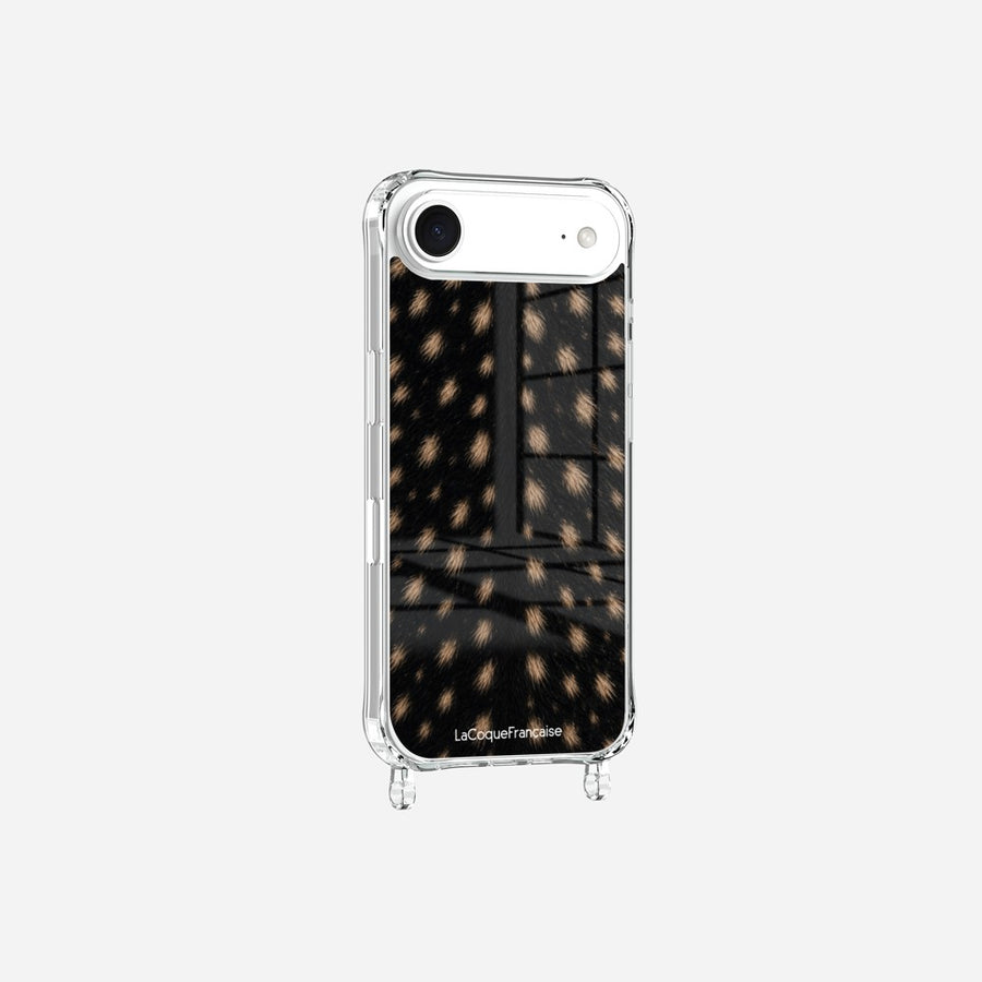 Coque Anneaux Imprimee Tachete Noir - 4