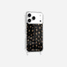 Coque Anneaux Imprimee Tachete Noir