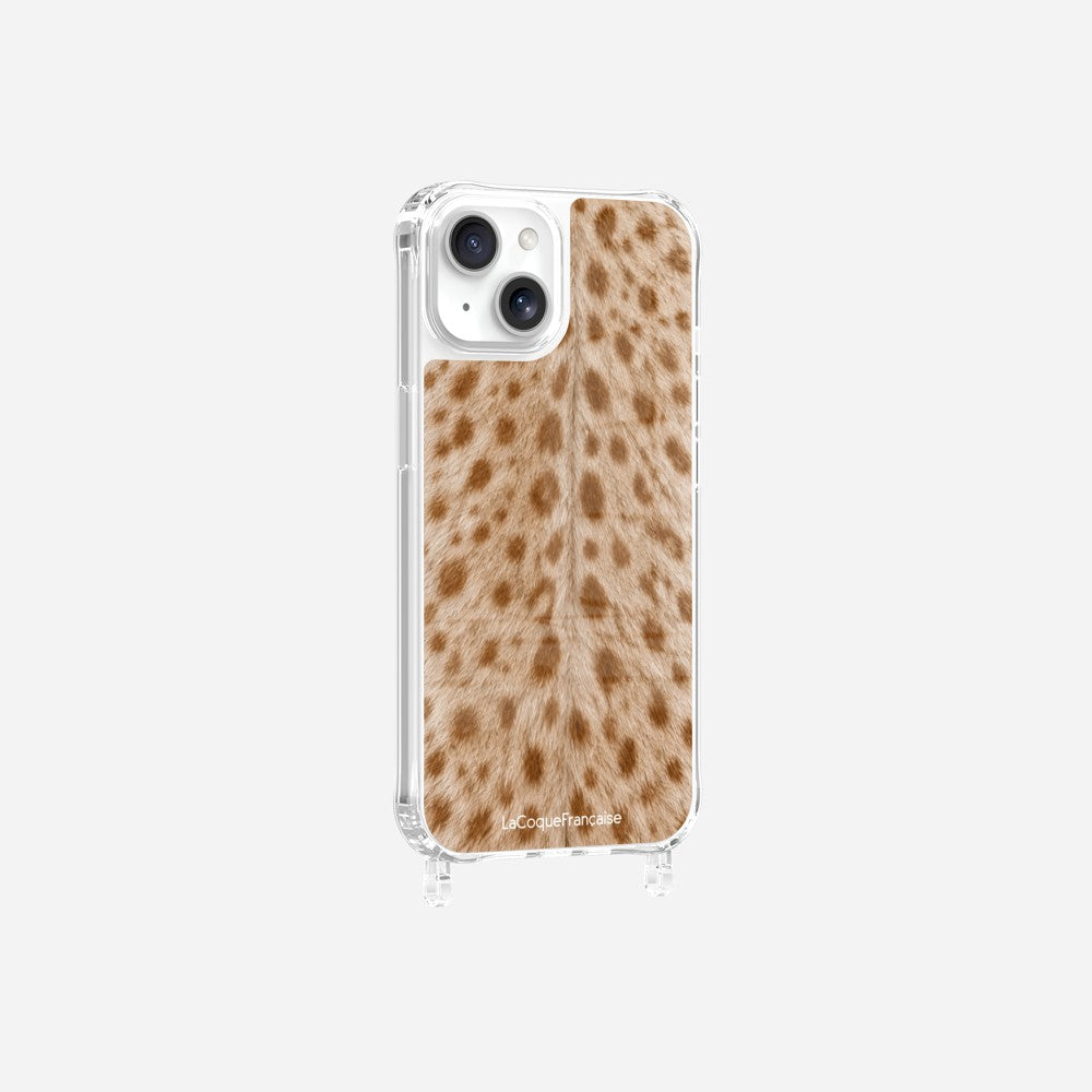 Coque Anneaux Imprimee Tachete Beige - 16