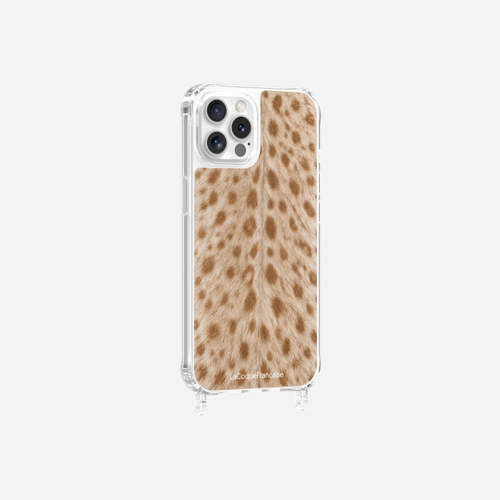 Coque Anneaux Imprimee Tachete Beige - 21