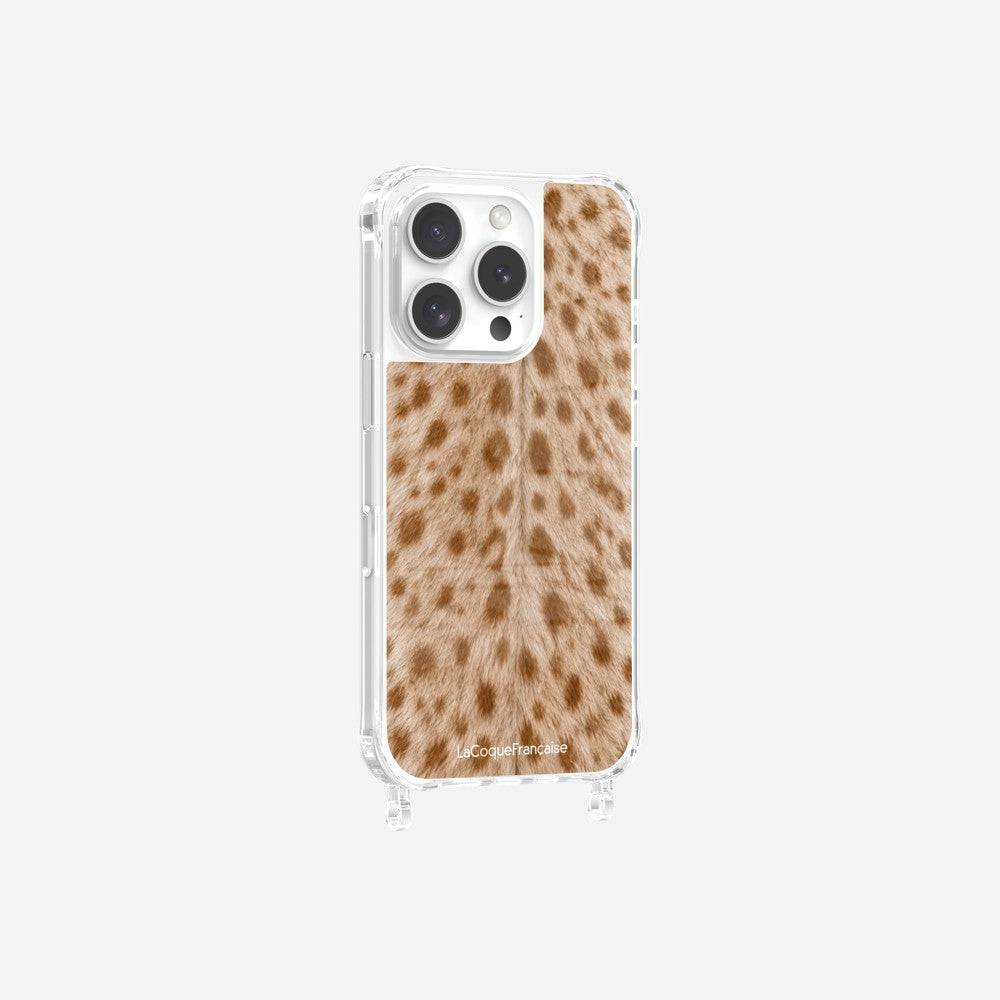 Coque Anneaux Imprimee Tachete Beige - 6