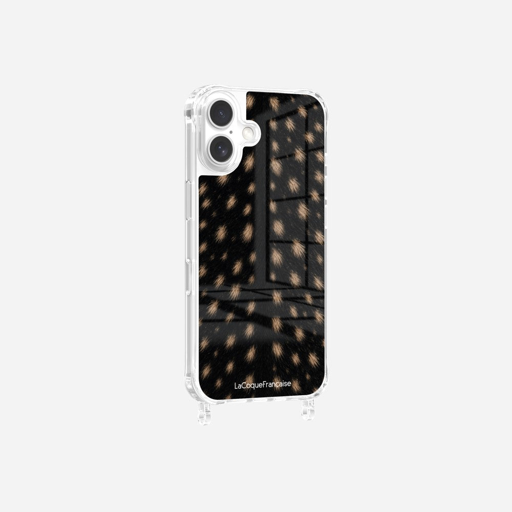 Coque Anneaux Imprimee Tachete Noir - 8
