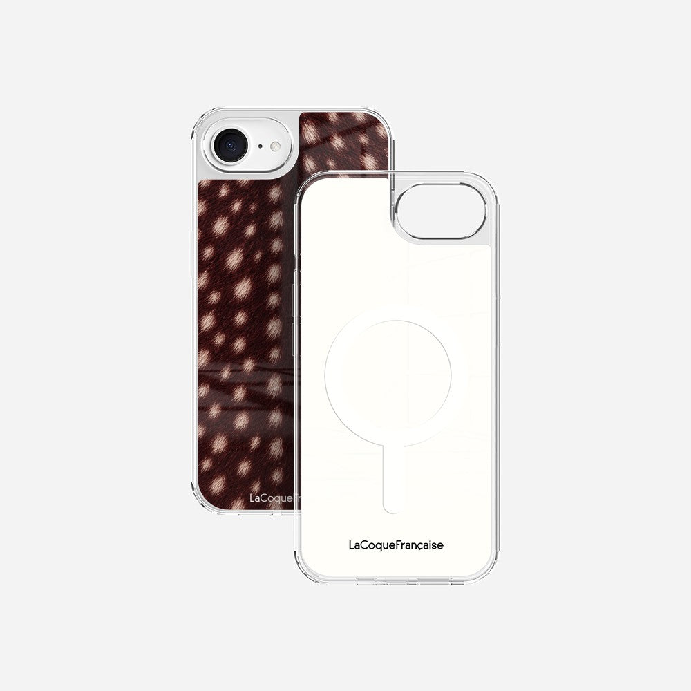 Coque Sans Anneaux Imprimee Tachete Bordeaux