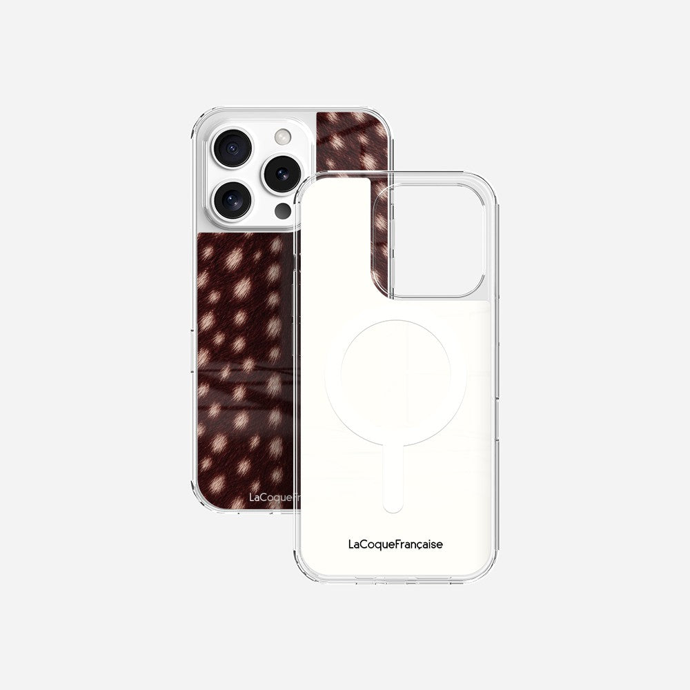 Coque Sans Anneaux Imprimee Tachete Bordeaux