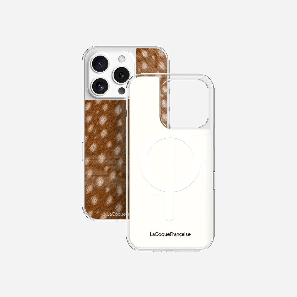 Coque Sans Anneaux Imprimee Tachete Camel