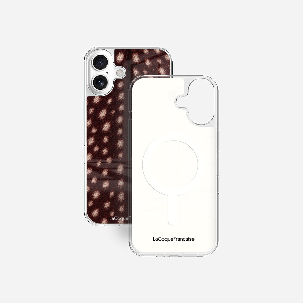 Coque Sans Anneaux Imprimee Tachete Bordeaux