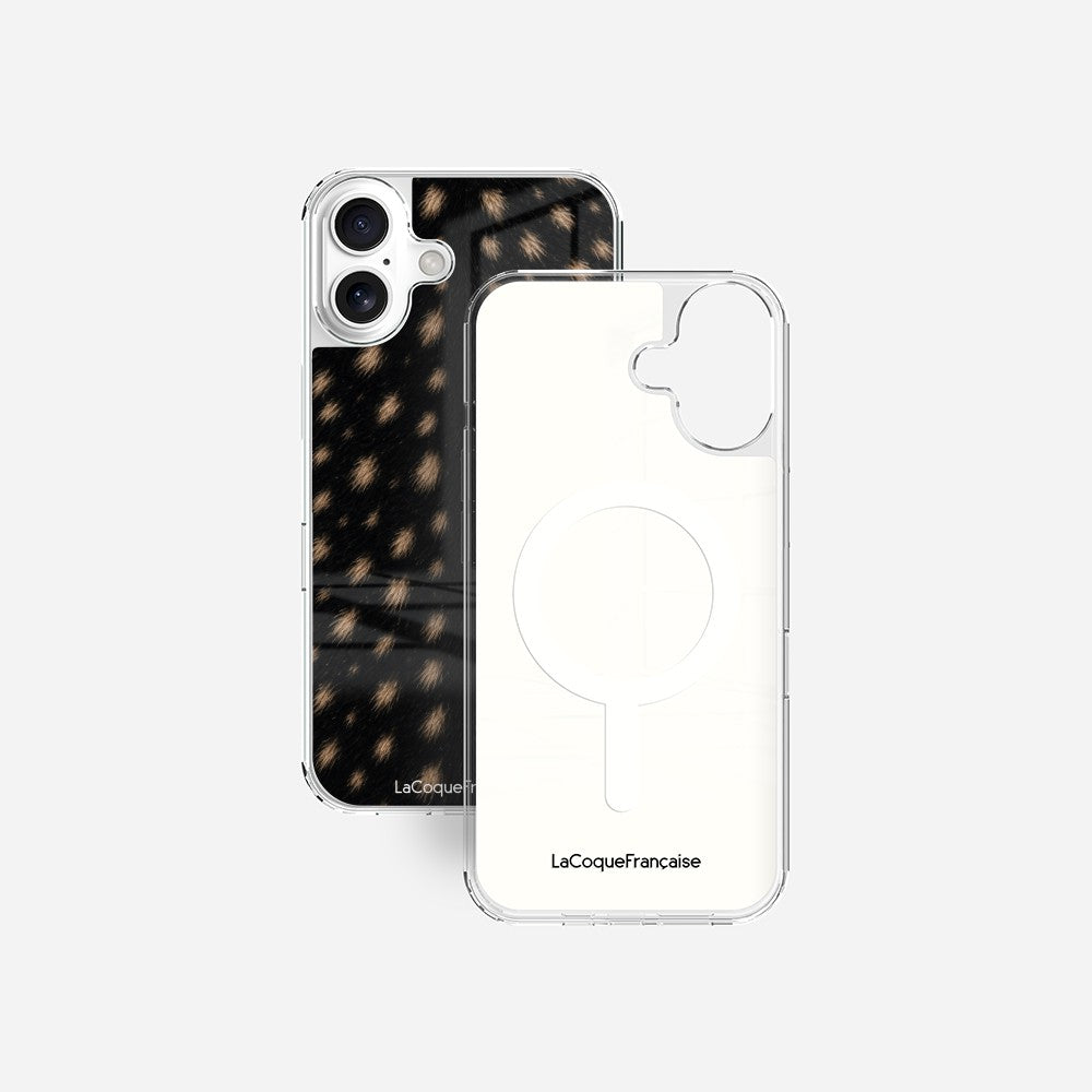 Coque Sans Anneaux Imprimee Tachete Noir