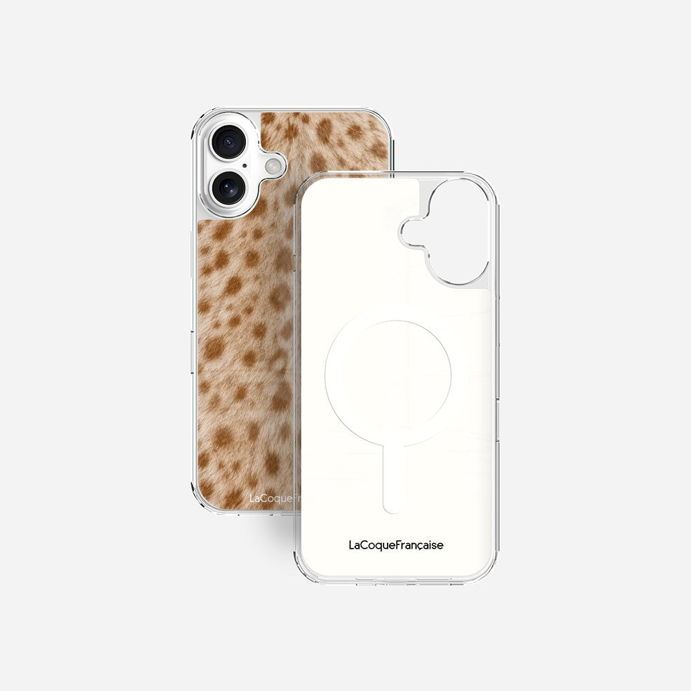 Coque Sans Anneaux Imprimee Tachete Beige