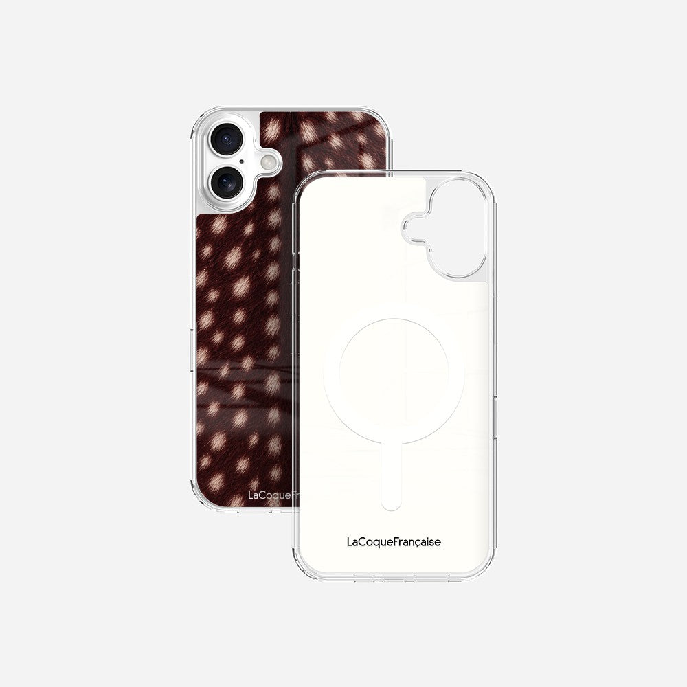 Coque Sans Anneaux Imprimee Tachete Bordeaux