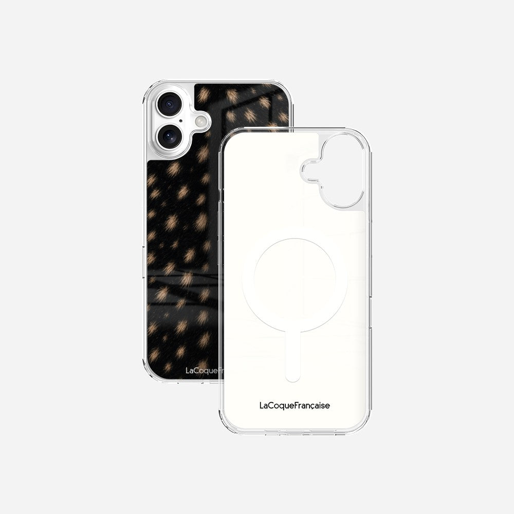 Coque Sans Anneaux Imprimee Tachete Noir