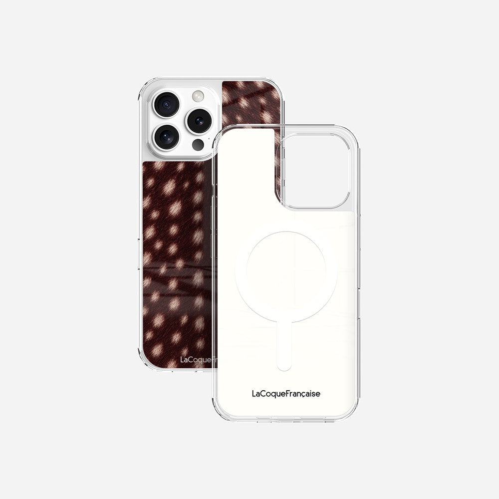 Coque Sans Anneaux Imprimee Tachete Bordeaux