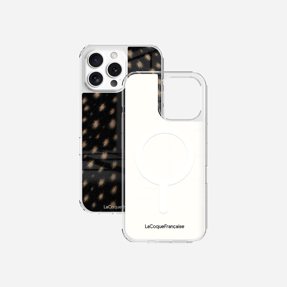 Coque Sans Anneaux Imprimee Tachete Noir