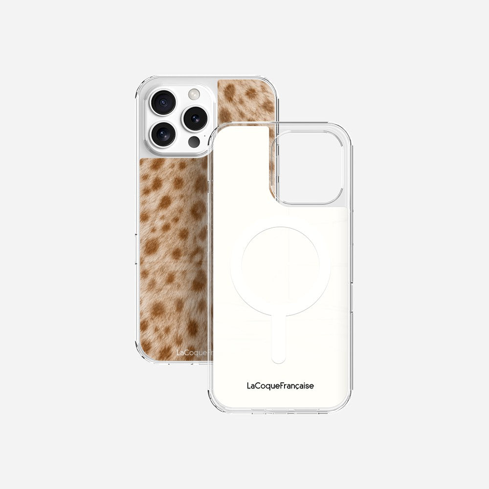 Coque Sans Anneaux Imprimee Tachete Beige