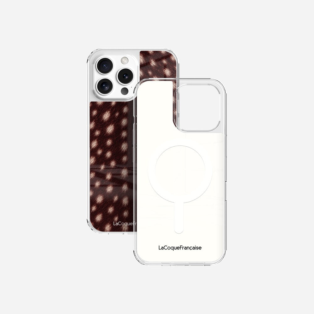 Coque Sans Anneaux Imprimee Tachete Bordeaux