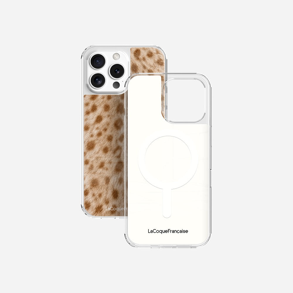 Coque Sans Anneaux Imprimee Tachete Beige