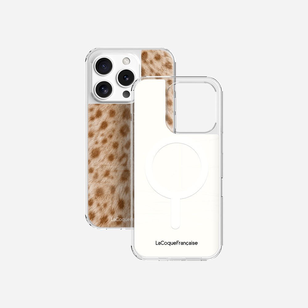 Coque Sans Anneaux Imprimee Tachete Beige
