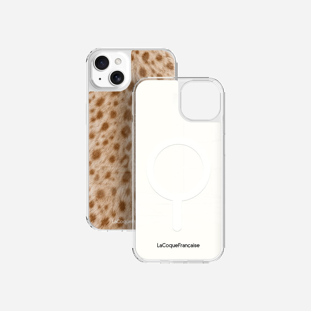Coque Sans Anneaux Imprimee Tachete Beige