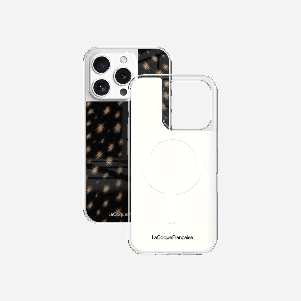 Coque Sans Anneaux Imprimee Tachete Noir