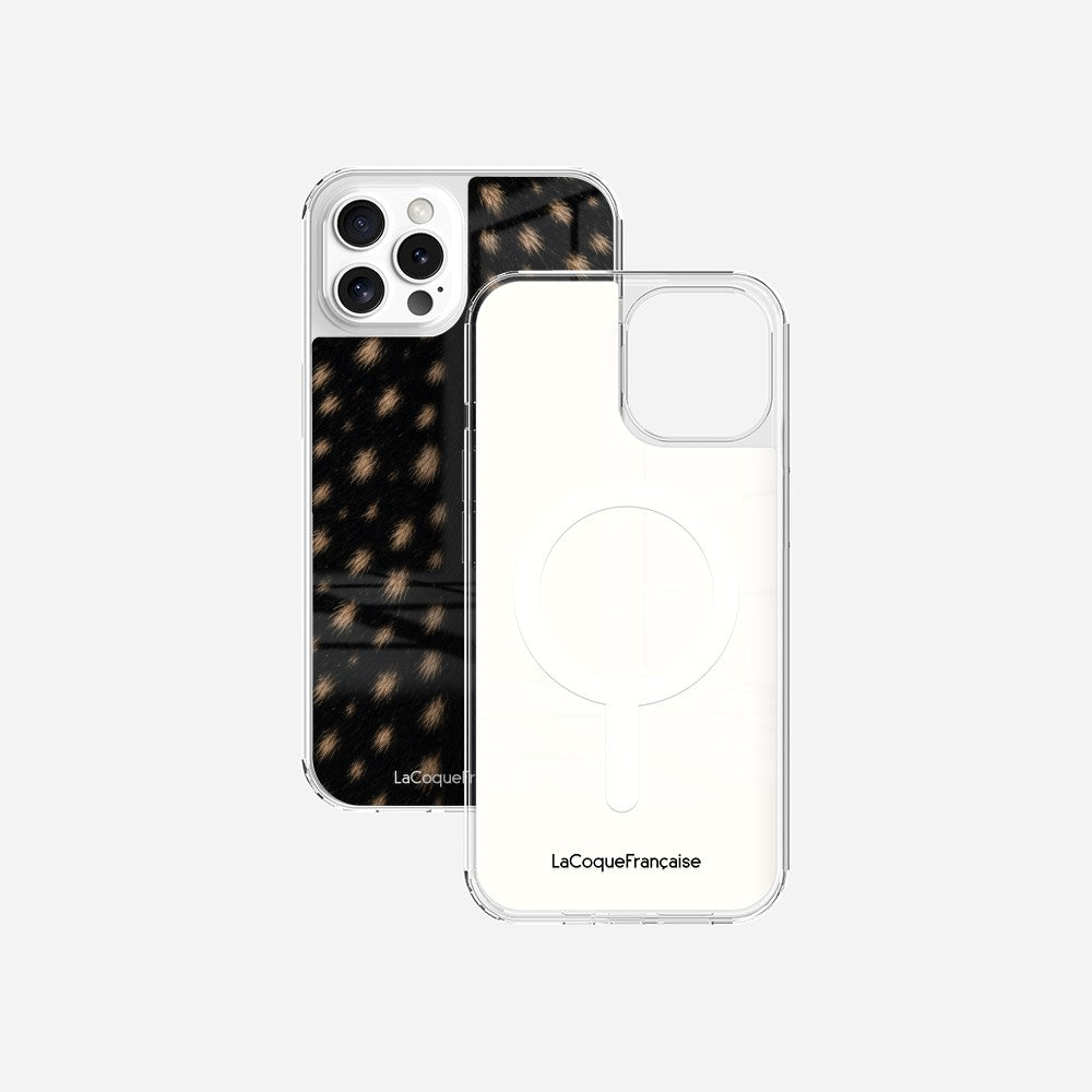 Coque Sans Anneaux Imprimee Tachete Noir