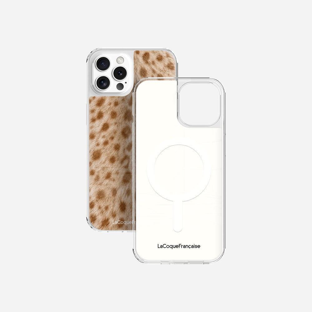 Coque Sans Anneaux Imprimee Tachete Beige