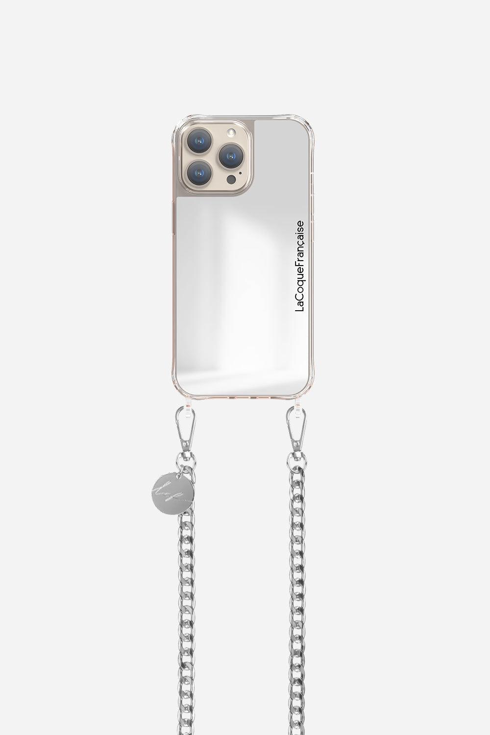フランス発☆LaCoqueFrancaise iPhone用レザーチェーン:シルバー org.jpg