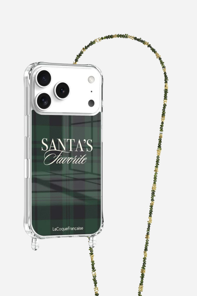 Ensemble Coque Santa's Favorite et Chaîne Liviya Kaki