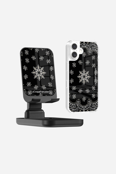 Support Bureau + Coque Sans Anneaux Bandana Noir