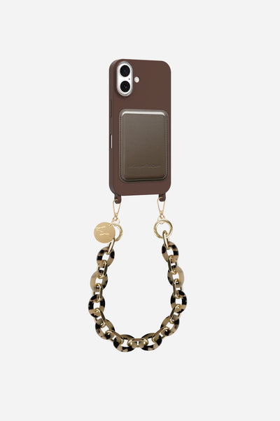 Coque Soft Touch + Porte carte + Cassy écaille