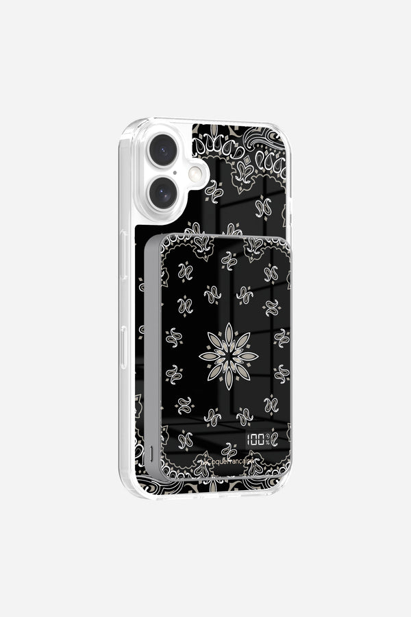 Coque sans anneaux + Batterie Bandana Noir